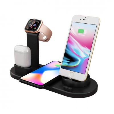 3 In 1 15w 10w Fast Charge Multifuncion Wireless Charger Stand Qi Wireless Charging For Galaxy iPhone