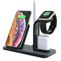 Wireless Charger 3 in 1 Detachable Fast Wireless Charging Station Charger Stand Wireless Charging Dock for iPhone 11 pro