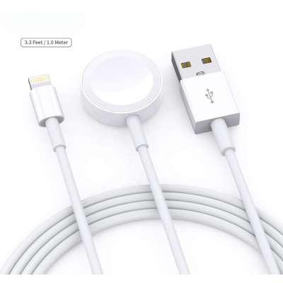 Updated Version 2in1 Wireless Charging Cable Watch Charger Magnetic Cable for iWatch 5/4/3/2/1 Compatible with Appling Watch