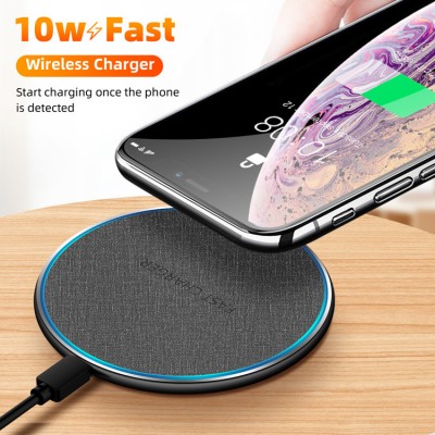 In Stock 15W 10w Qi Smart Wireless Charger Mobile Phone Universal Wireless Charging